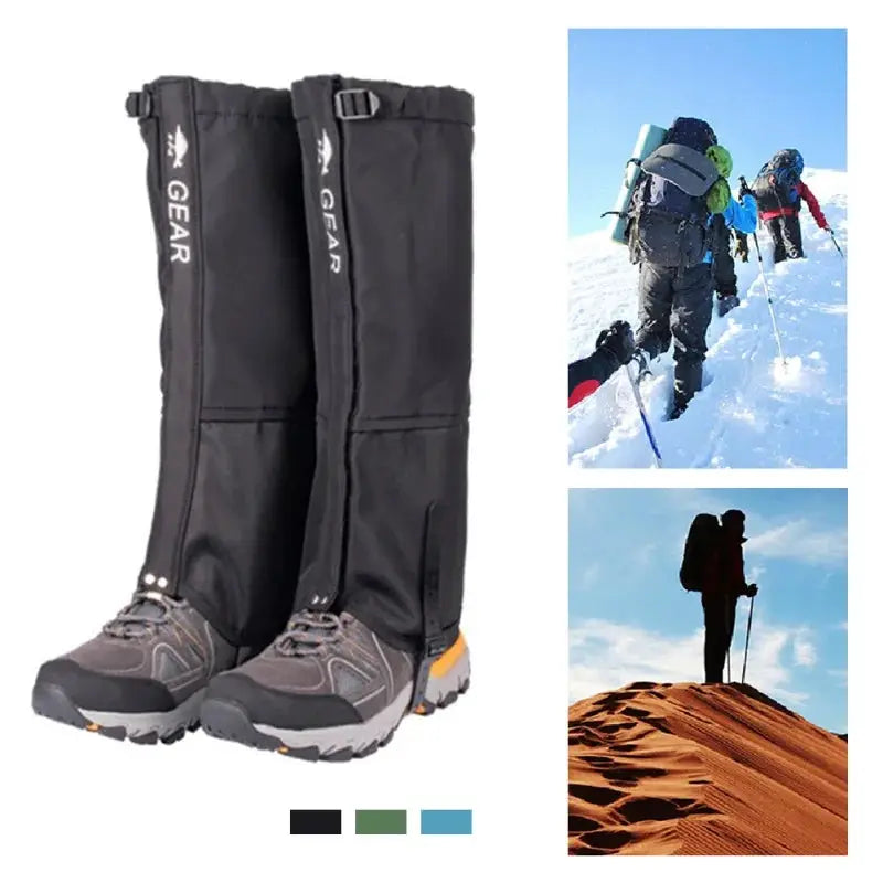 Outdoor Hiking Waterproof Snow Gaiters For Men And Women Skiing Climbing Desert Trekking Snow Boots Covers