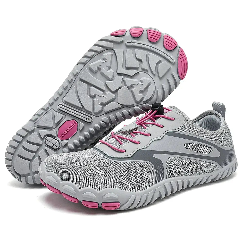 Hobibear Unisex Barefoot Shoes Wide Toe Zero Drop Beach Walking Sneakers With Elastic Band Closure Running Shoes