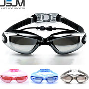 JSJM Professional Anti Fog Adult Swimming Goggles Waterproof Adjustable Silicone Strap For Men And Women