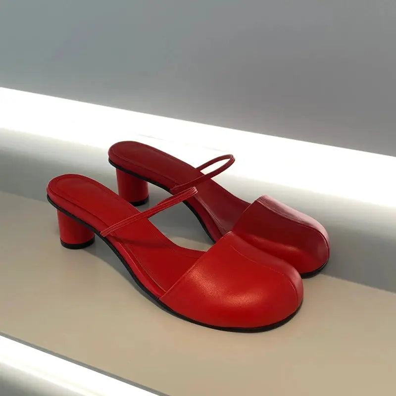 Women's Summer Mules Slippers Slip On Slingback Sandals Cover Toe For Outdoor Street Style And Comfort
