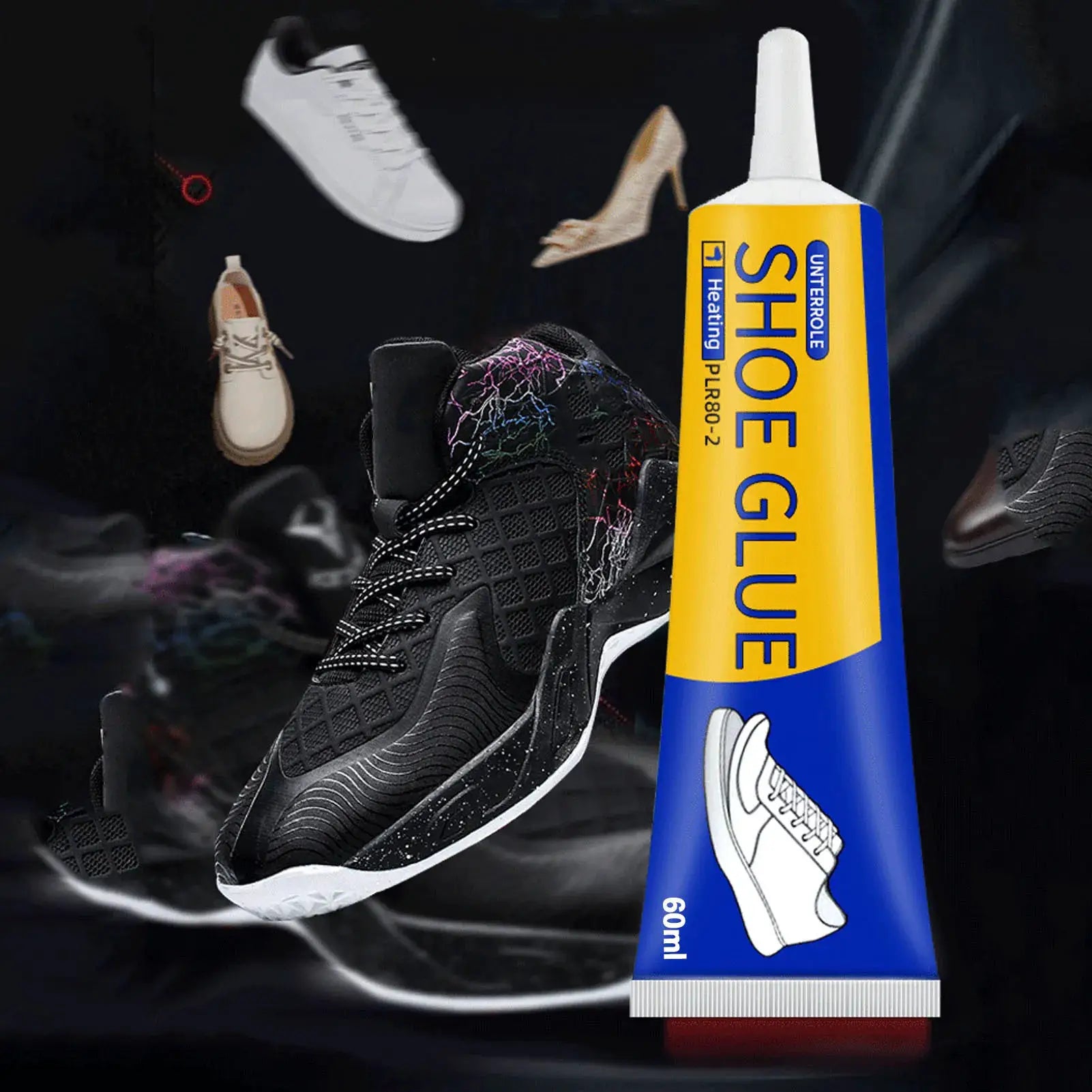 60ml Waterproof Shoe Adhesive Resin Glue For Sneakers Boots Leather Shoes Fast Dry Diy Repair