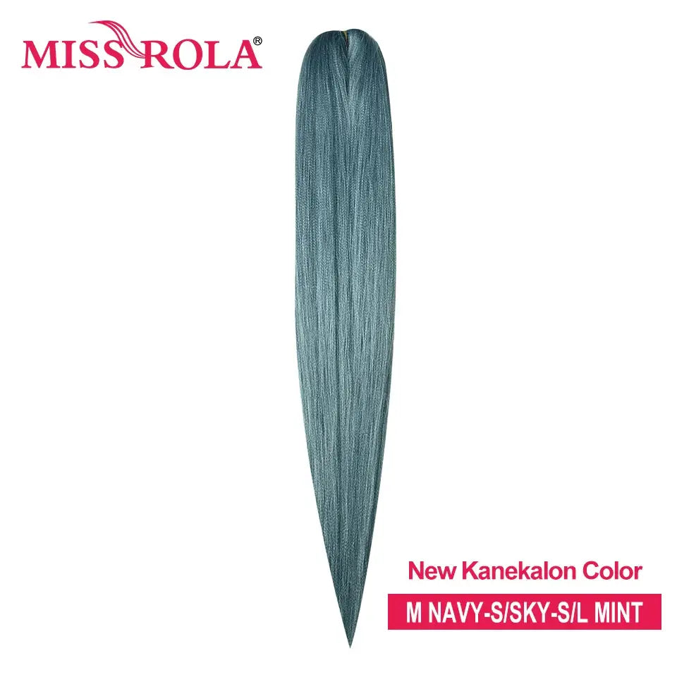 Miss Rola synthetic jumbo braiding hair bundle in mint teal Kanekalon