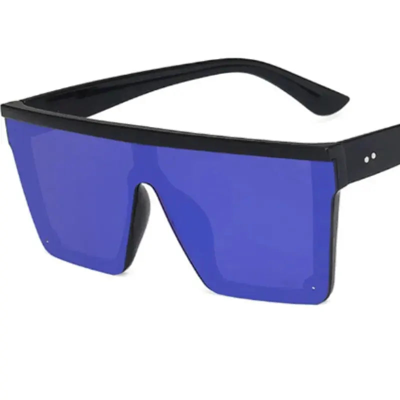 Unisex Large Frame One Piece Sunglasses Retro Style 2024 Trendy Driving Street Photography Eyewear