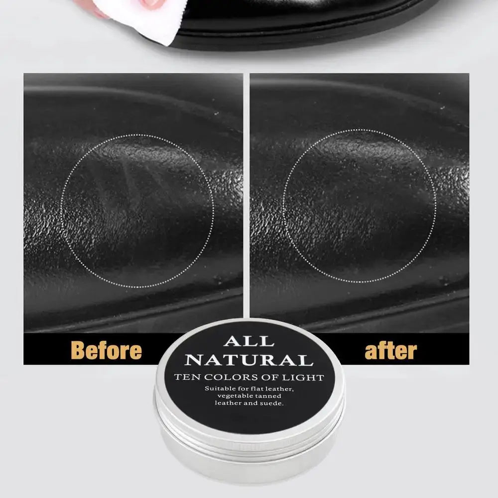 Leather care cream by Simples Market, 30G/50G/100G, all-natural formula for shoes, bags and car interiors