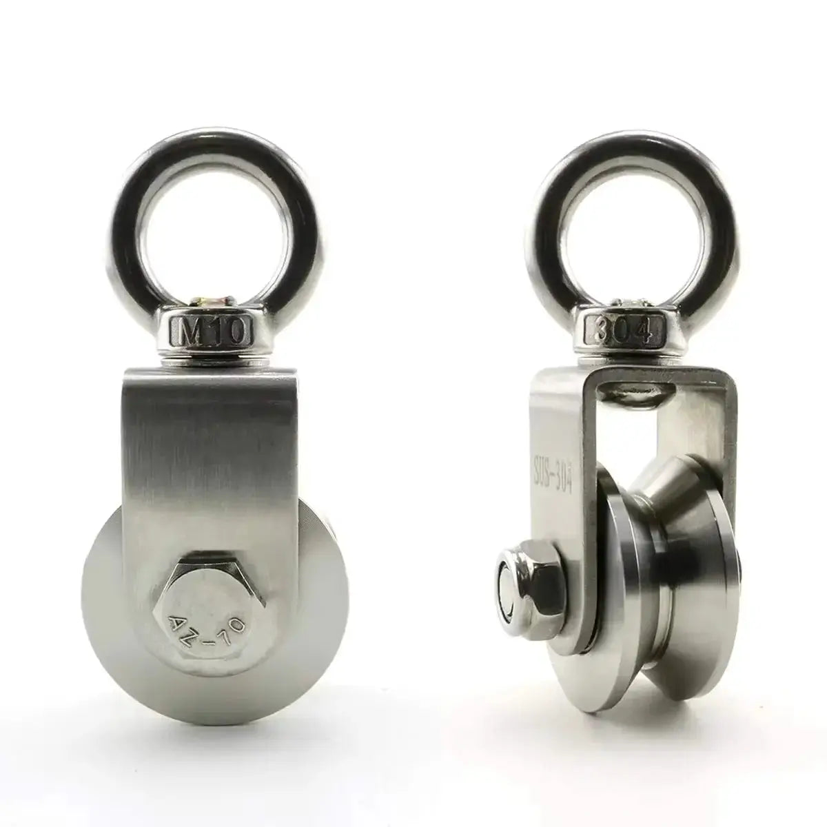U Type Swivel Pulley 304 Stainless Steel Duplex Bearing Super Silent Detachable Rotation Pulley System Gym Traction Wheel