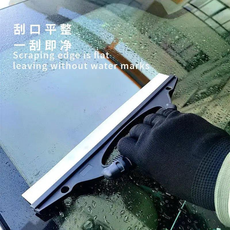 Simples Market car windshield silicone scraper wiper with anti-slip handle on glass