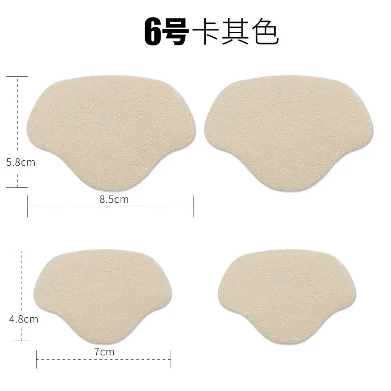 4Pcs Self Adhesive Microfiber Heel Patches For Shoes Insole Foot Care Pads For Men Women Athletic Sneakers