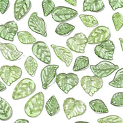 100 Pieces Acrylic Mini Tree Leaf Beads for DIY Jewelry Making Necklace and Earrings