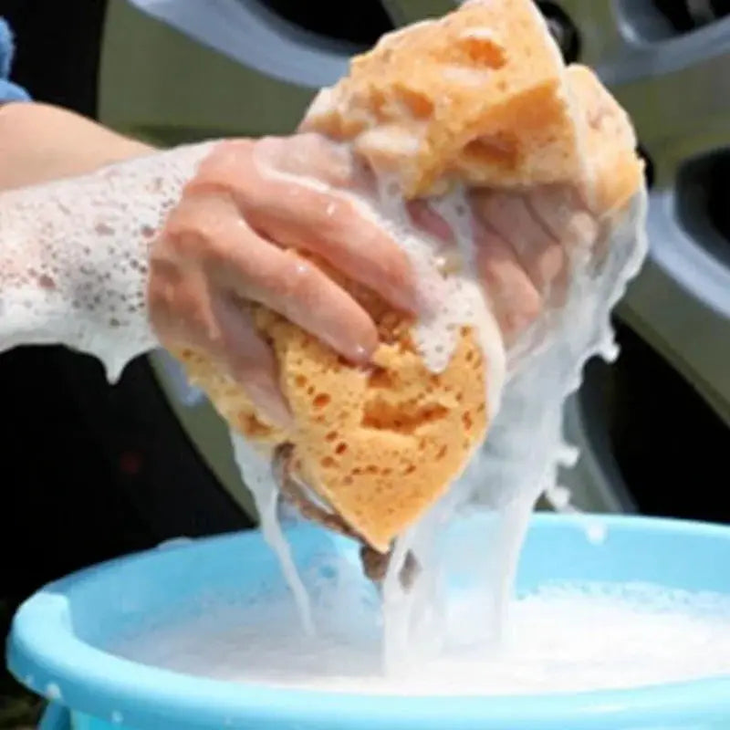 Large Honeycomb Car Wash Sponge Block For Cars And Motorcycles 17x11x9 Cm Cleaning Tool