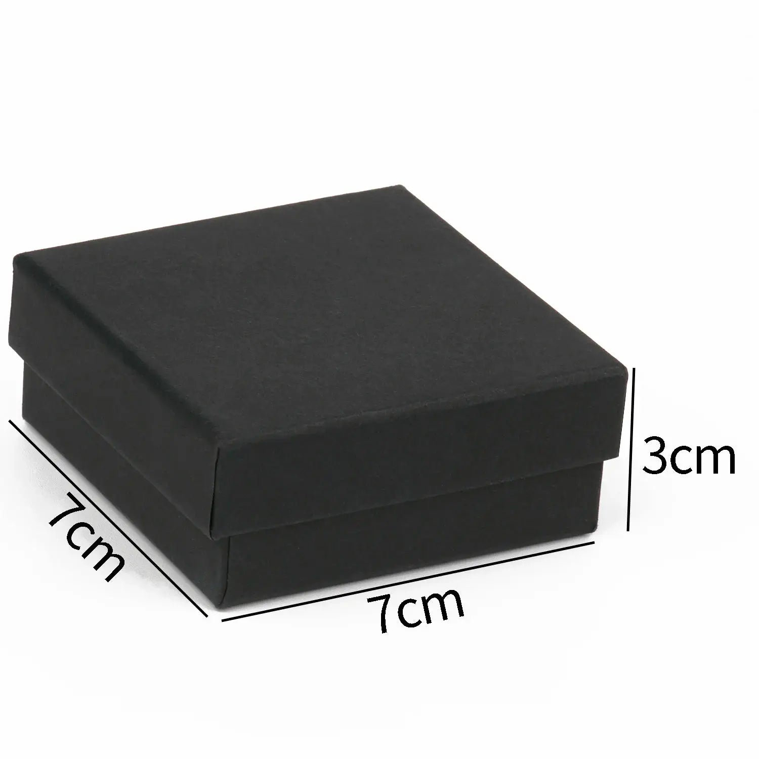 Black Square Jewelry Display Gift Box Organizer for Ring Earring Brooch Necklace Bracelet Engagement Packaging Boxes