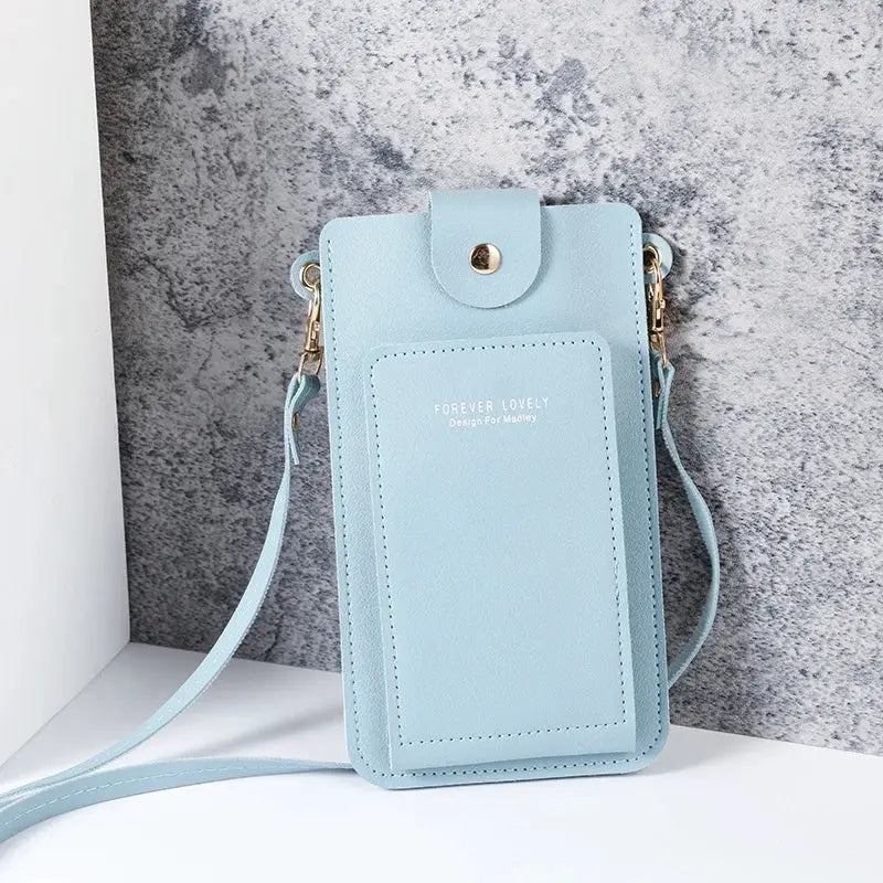 NovaBag Solid Color Fashion Shoulder Bag For Women Crossbody Phone Wallet And Card Holder