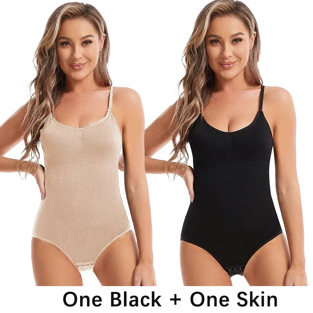 CurveCraft Open Crotch Seamless Shapewear Bodysuit For Butt Lift And Smoothing Silhouette
