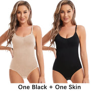 CurveCraft Open Crotch Seamless Shapewear Bodysuit For Butt Lift And Smoothing Silhouette