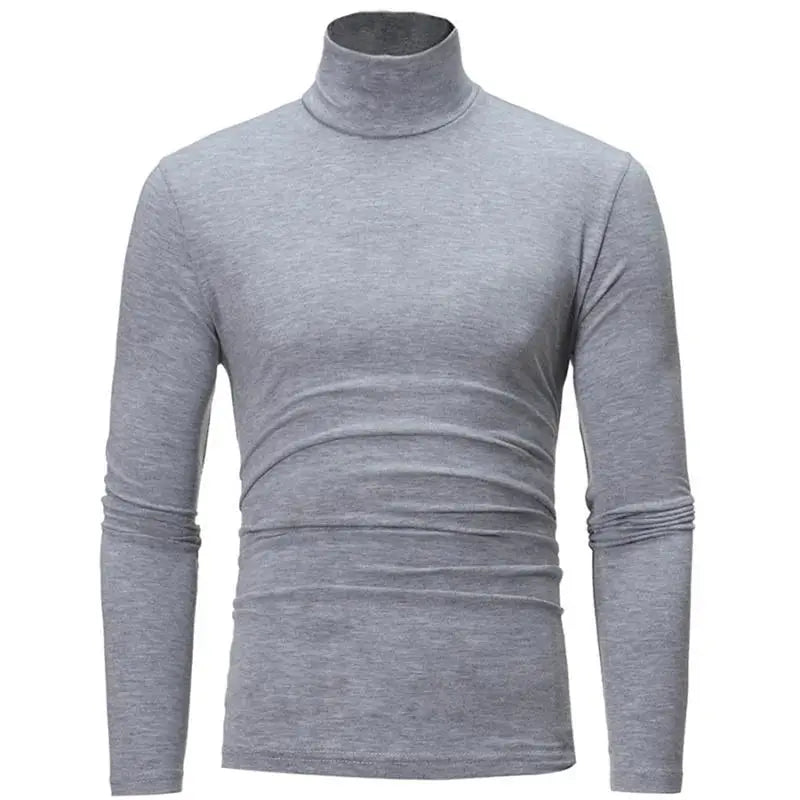 Gaoke Mens High Neck Thermal Shirt Slim Fit Base Layer Long Sleeve Tee For Winter And Autumn