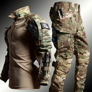 Men Tactical Uniform Camouflage Suit Set For Outdoor Hunting Airsoft Paintball Training Shirts And Pants