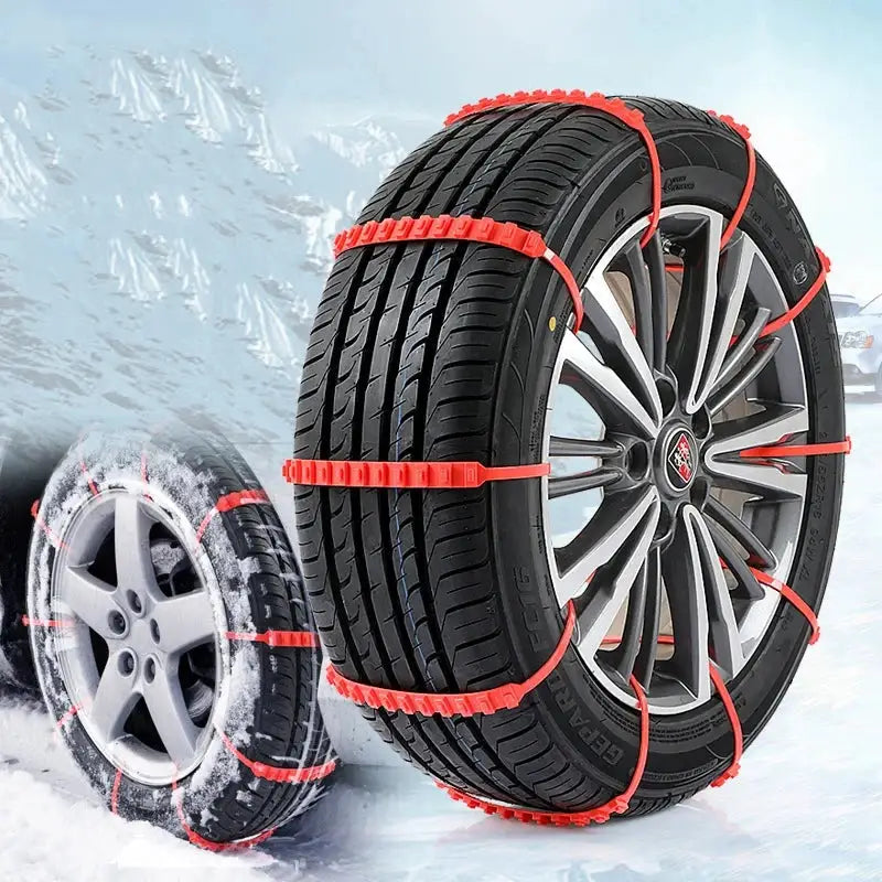 10 Or 20 Pack Car Tire Chains For Winter Snow Traction Anti Skid Emergency Auto Accessories