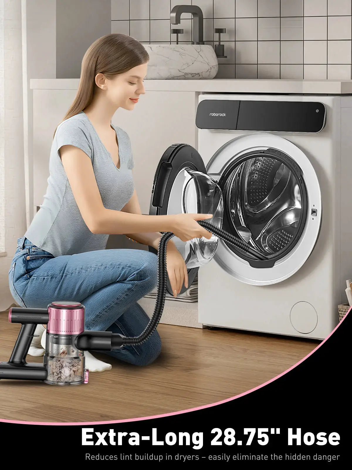 Cordless Vacuum Cleaner 55KPa 500W 10 in 1 Pet Hair Hard Floor