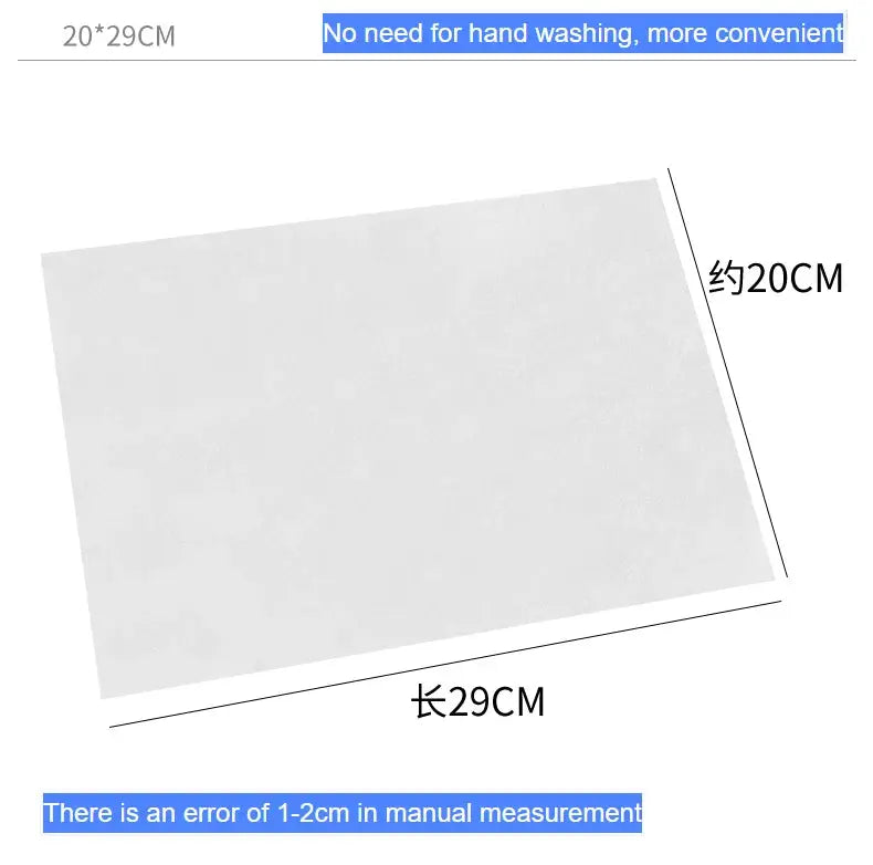 Simples Market electrostatic dust removal pad, white disposable flat mop replacement, 20×29 cm