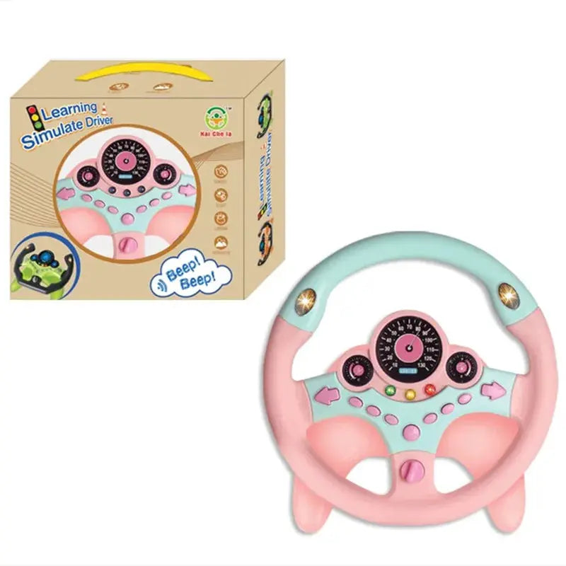 Infant Shining Electric Simulation Steering Wheel Toy With Lights And Sounds For Early Educational Play