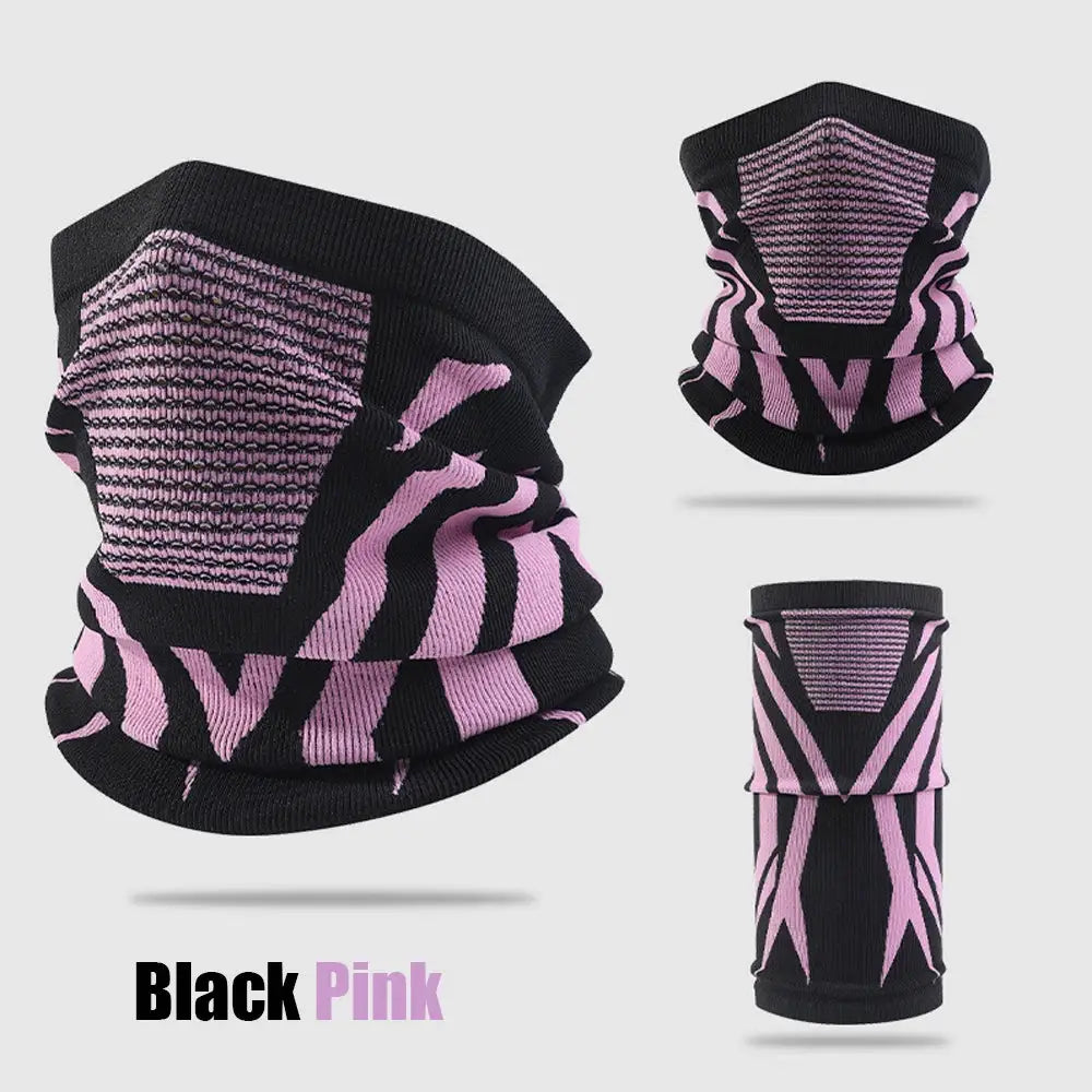 Winter Warm Skiing Mask Neck Gaiter Unisex Elastic Breathable Cycling Running Motorcycle Mask For Outdoor Sports