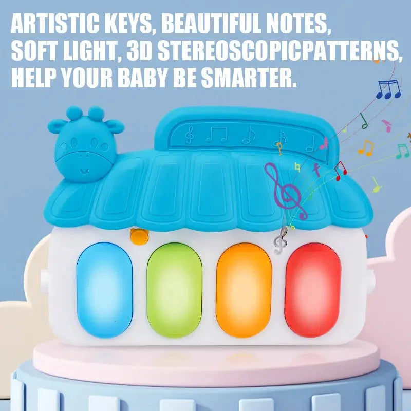 Baby Music Activity Gym Play Mat For Newborn And Infant Crawling Development With Piano Keyboard Toys Gift