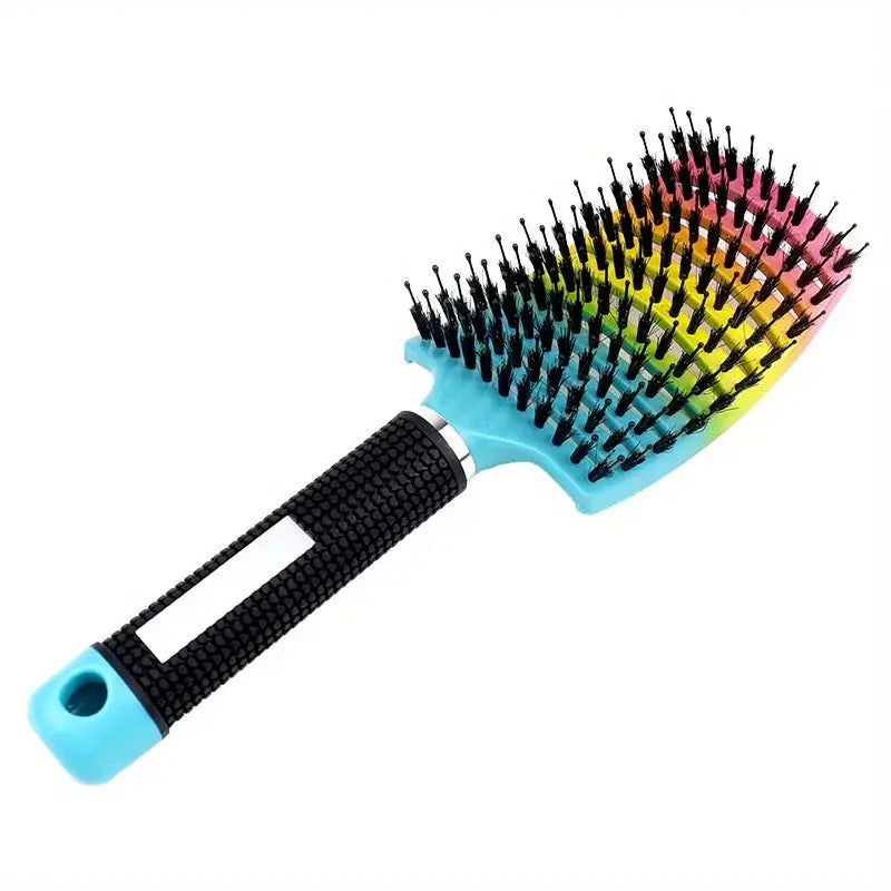 NovaGlow Magic Scalp Massage Hair Brush For Wet Curly Hair With Non Slip Handle Detangling Tool