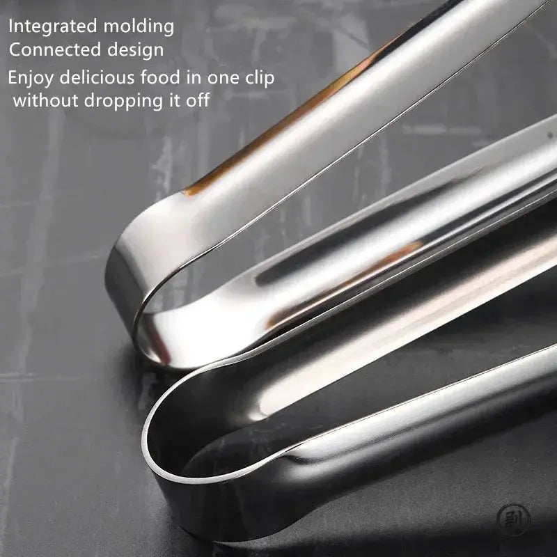 Super Grip Non Slip Kitchen Tongs Wide Tip Stainless Steel Design For Effortless Cooking Grilling And Serving