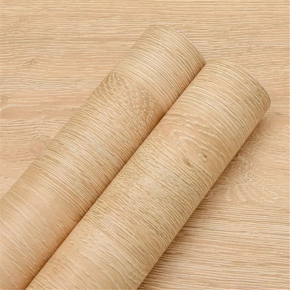 55cm Vinyl Waterproof Wood Grain 3D Self Adhesive Wallpaper PVC For Wardrobe Cupboard Table Closet Furniture Home Decor
