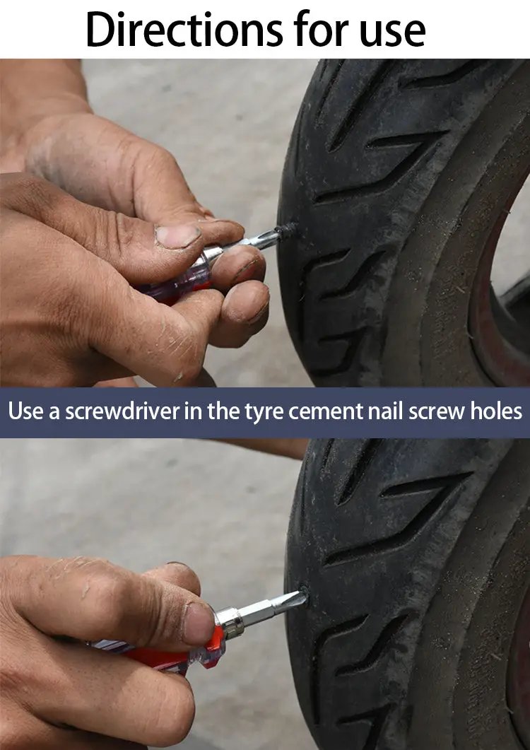 Simples Market tire puncture repair kit with screwdriver for tubeless car tires, 10/20/30pcs
