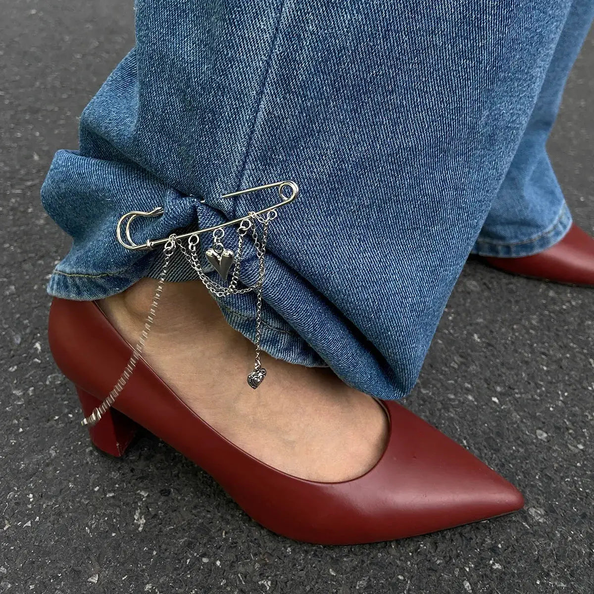 Retro Sweet Imitation Pearl Metal Chain Anklet With Tassel Pendant 2025 Creative Girl Fashion Jewelry