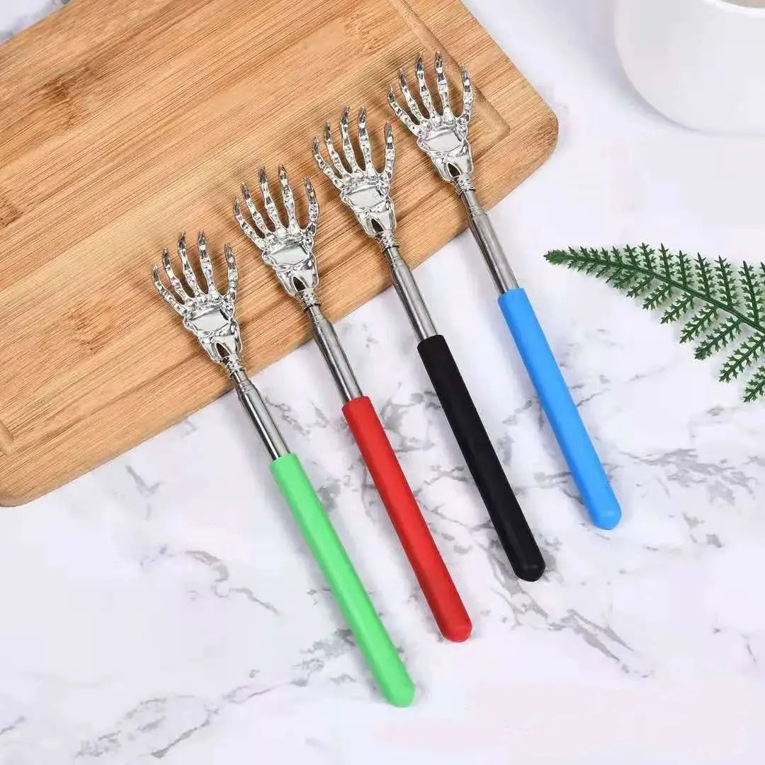 Stainless Steel Telescopic Back Scratcher Massager Extendable Itch Relief For Relaxation And Health