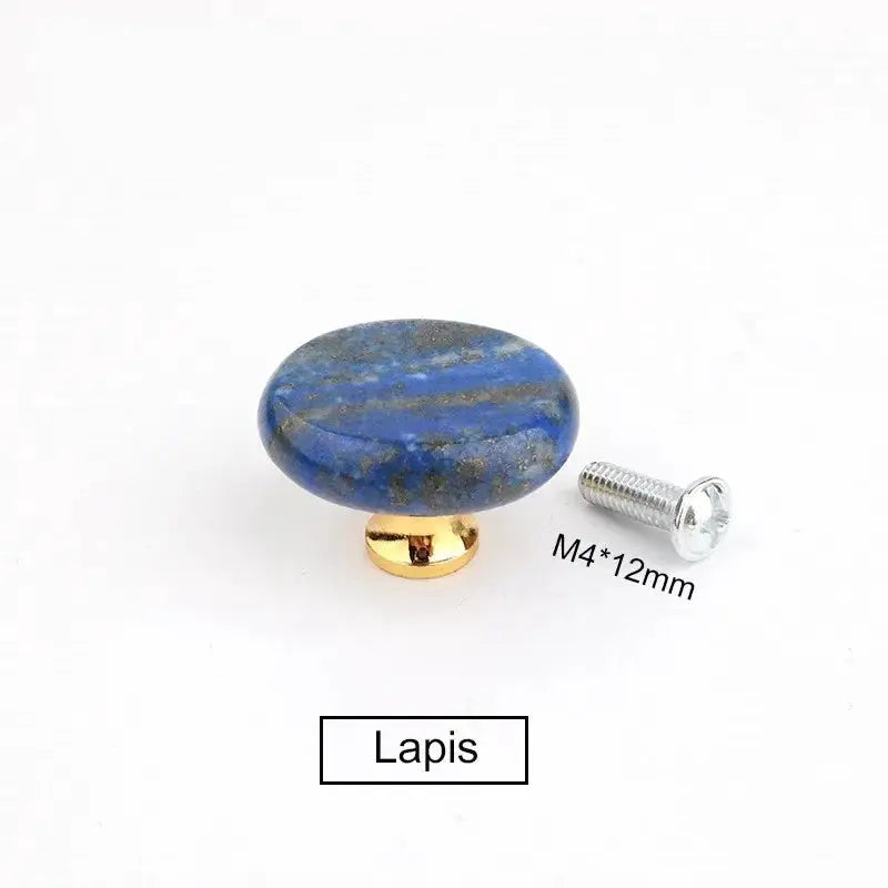 Light Luxury Natural Stone Crystal Aura Handle For Kitchen Cabinet Doors And Drawers And Jewelry Boxes