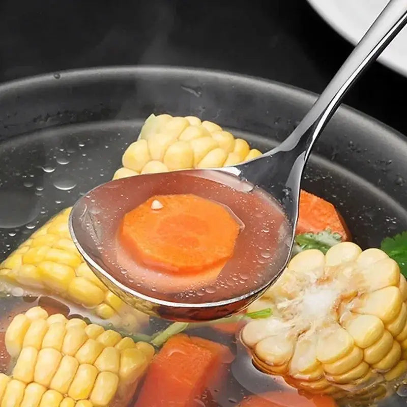 Stainless Steel Long Handle Soup Spoons Set 1 Piece 2 Piece Hot Pot Scoops Colander Kitchen Tableware Utensils