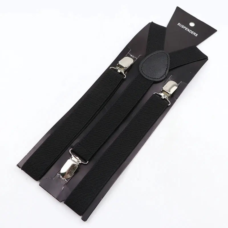 2.5cm Wide Mens Suspenders New Creative 3 Hooks Adjustable Braces For Casual And Formal Wear
