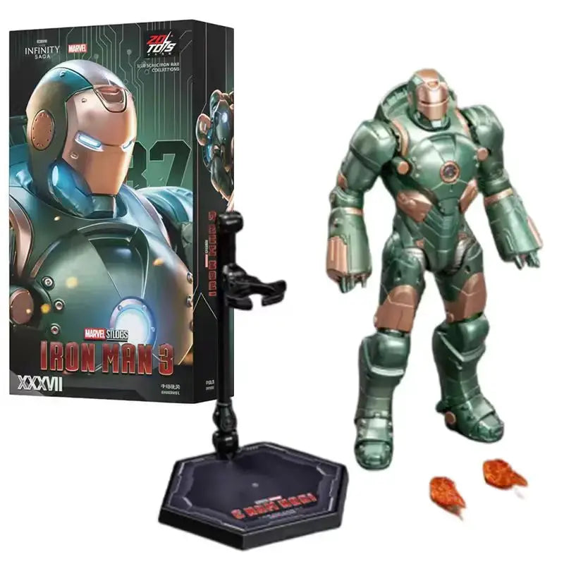 ZDTDS Iron Man Avengers MK37 Hammerhead MK12 MK38 Igor MK9 Iron Patriot War Machine Action Figure Collectible Toy