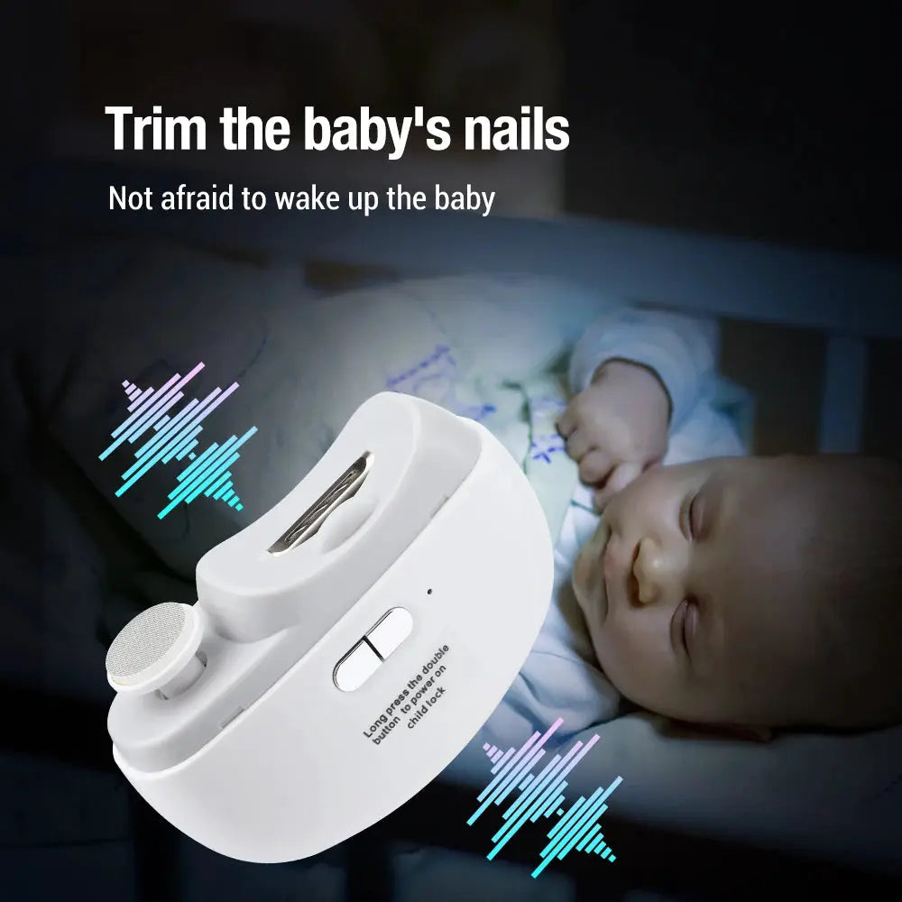 FamilyCare 2 In 1 Electric Nail Clippers For Baby And Family With 360 Degree Rotating Grinding Head For Smooth Manicure