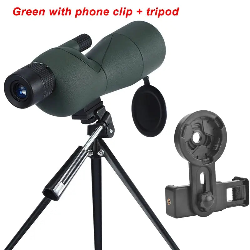25-75x60 Spotting Scope Zoom Monocular High Power Telescope BAK4 Prism ED Lens for Outdoor Camping Bird Watching Hunting