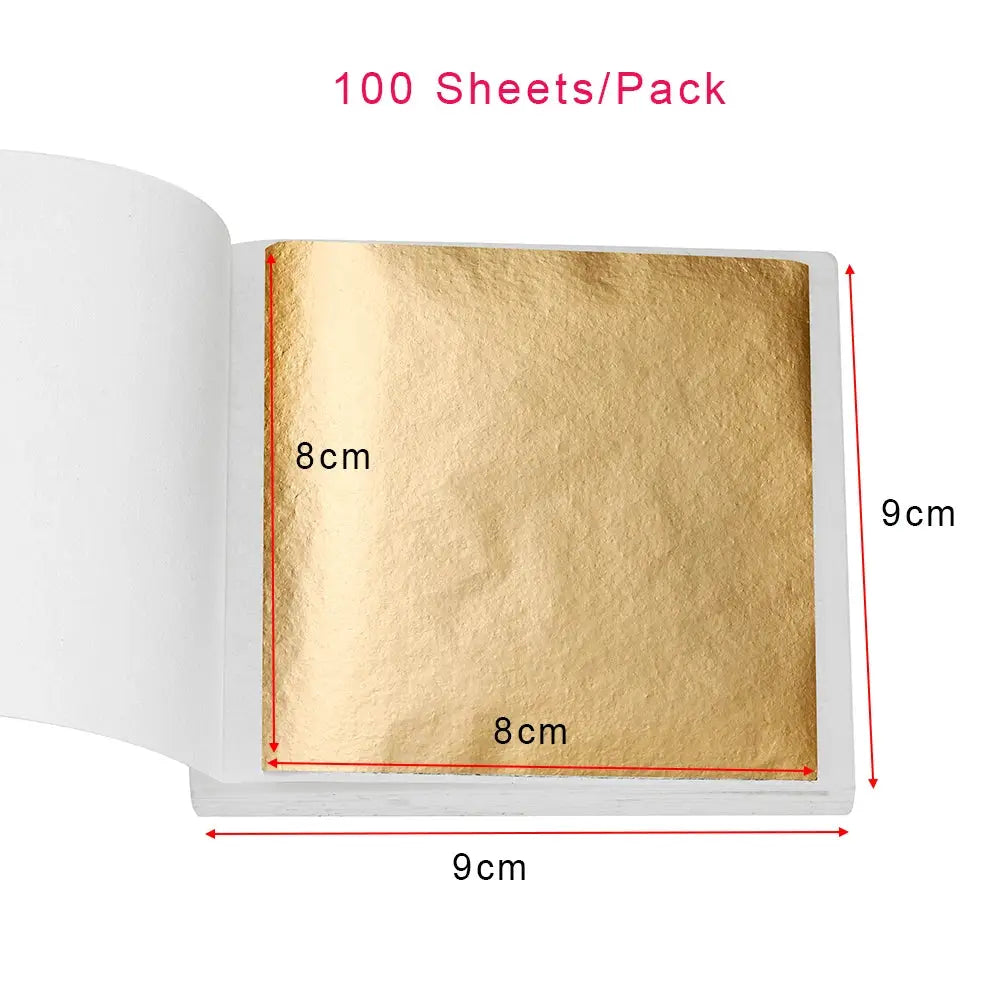 Imitation Gold Foil Paper Leaf Gilding For Epoxy Resin Molds Jewelry Making And Resin Craft Decor 100 200 Sheets