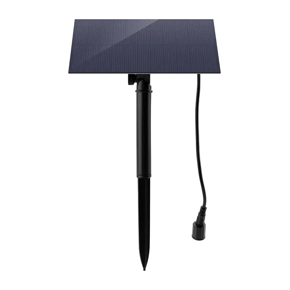 Simples Market solar powered water fountain kit with stake; blue panel and black stake for garden/fish tank.