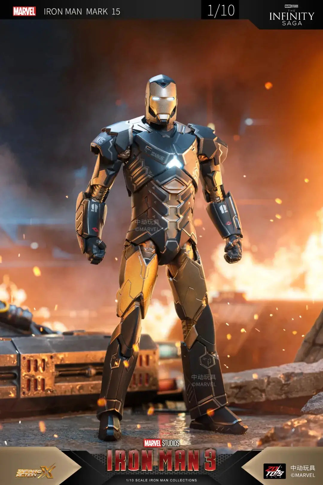 ZDTDS Iron Man Avengers MK37 Hammerhead MK12 MK38 Igor MK9 Iron Patriot War Machine Action Figure Collectible Toy