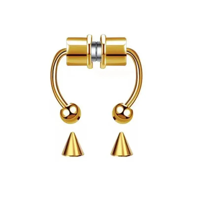 Magnetic Nose Ring Hoop Septum Non Piercing Clip Unisex Stainless Steel Punk Fashion Body Jewelry