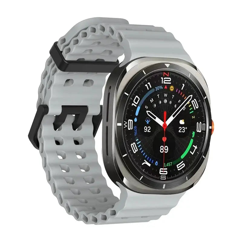 1:1 Marine Band For Samsung Galaxy Watch Ultra 2025 2024 Strap Accessories Sport Silicone Bracelet For Samsung Galaxy Ultra 47mm