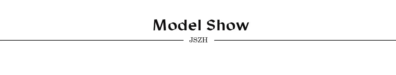 Model Show banner with JSZH text and black lines on a white background.