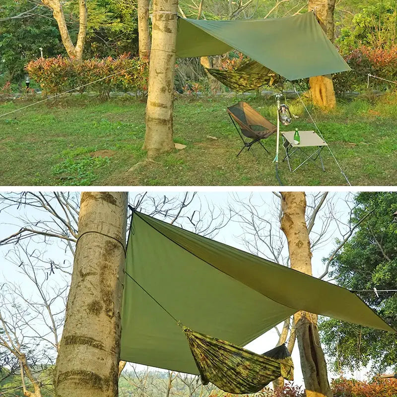 4x4 Waterproof Camping Groundsheet For Tent Footprint Picnic Mat And Hammock Shelter Durable 210D Oxford