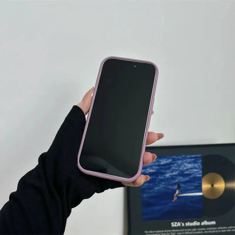 Simples Market magnetic liquid silicone case for iPhone 17 series, pink bumper
