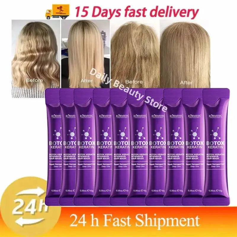 Magical Keratin Hair Mask 5 Seconds Repair Damaged Frizzy Hair Soft Smooth Shiny Nourishing Deep Moisturizing Hair Care