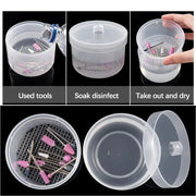 NailGuard Pro Disinfection Box For Nail Drill Bits And Brushes With Dual Layer Filtration And Safe Storage