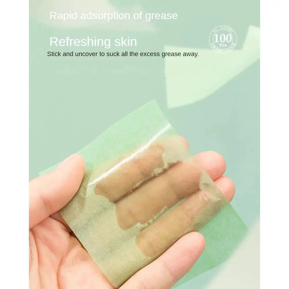 100 Count Fragrance Facial Oil Absorbing Papers For T Zone Oil Control Matte Skin