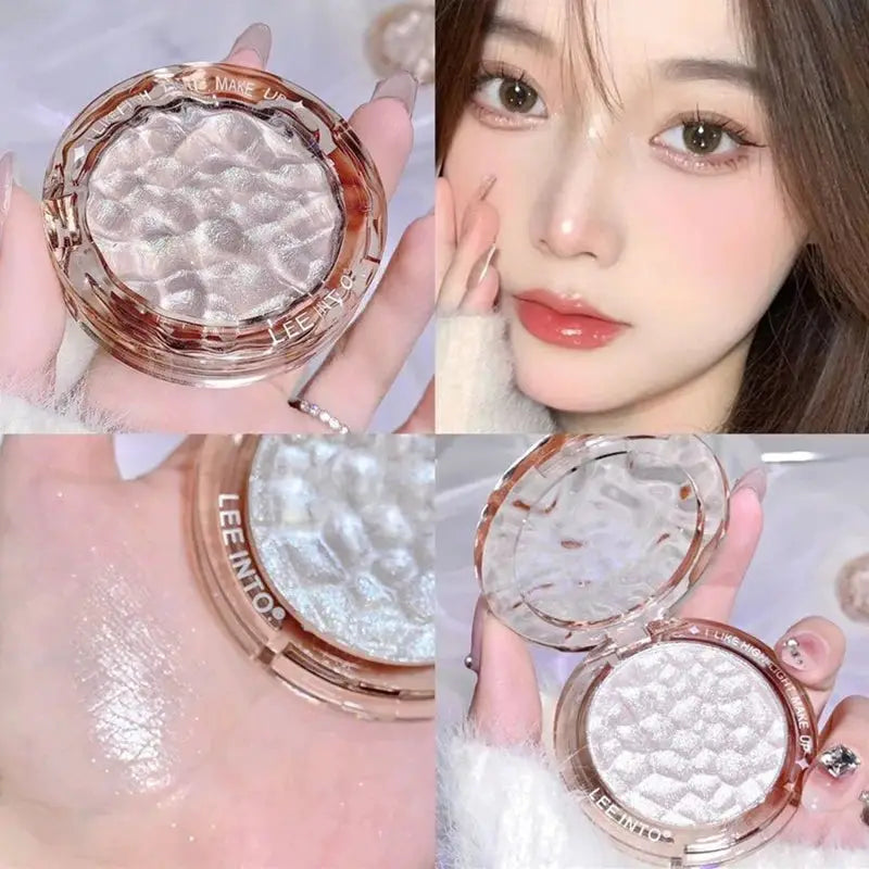 High Gloss Powder Glitter Highlight Contour Palette With Concealer For Natural Long Lasting Radiant Finish