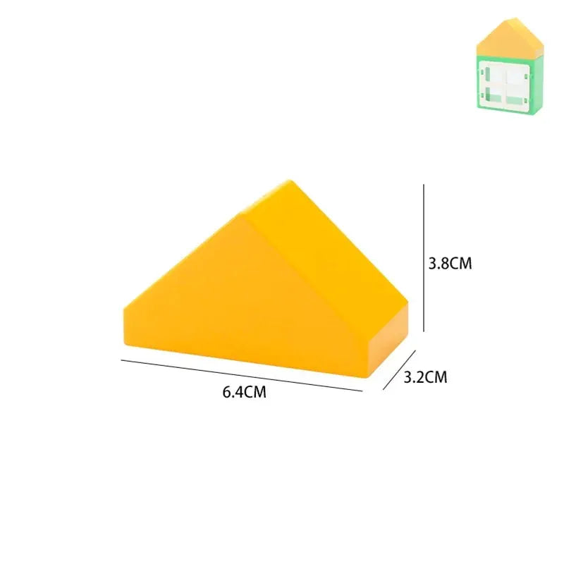 Big Building Blocks Houses Kit With Doors Windows Walls And Roof Compatible With Large Bricks Boys And Girls Toy Gifts